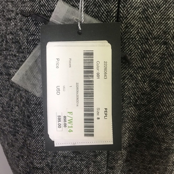 NWT Sportmax Women’s Wool Peplum Dress - Picture 3 of 5